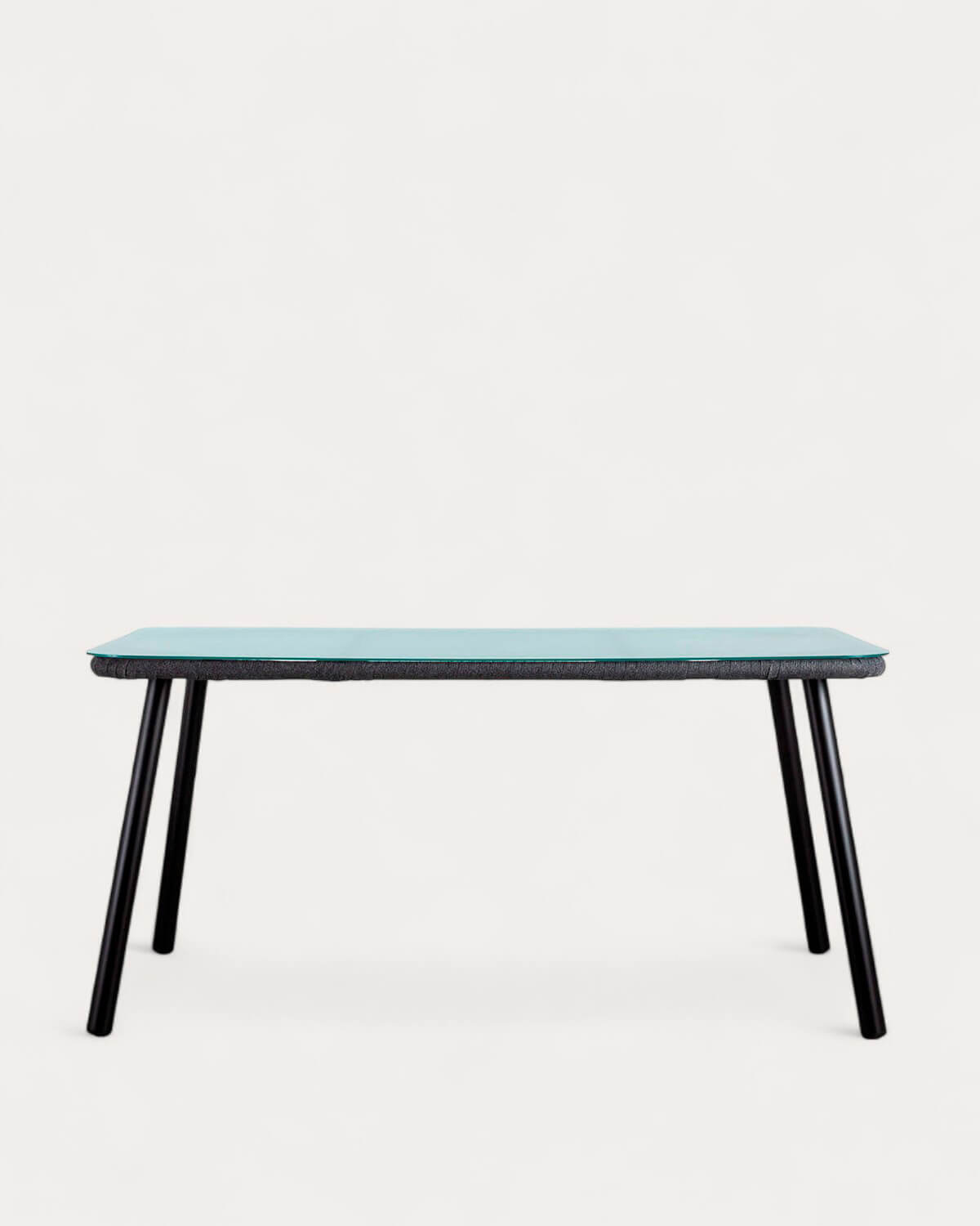 Mesa de Exterior Rectangular de Aluminio y Cristal (160x90 cm) Drian, imagen de galería 5