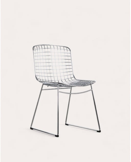 Silla de Comedor de Metal Respaldo Alto Aras