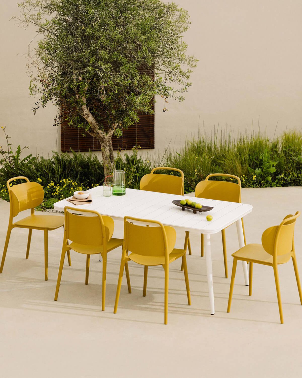 Mesa de Exterior Rectangular de Aluminio (160x90 cm) Cancún, imagen de galería 2
