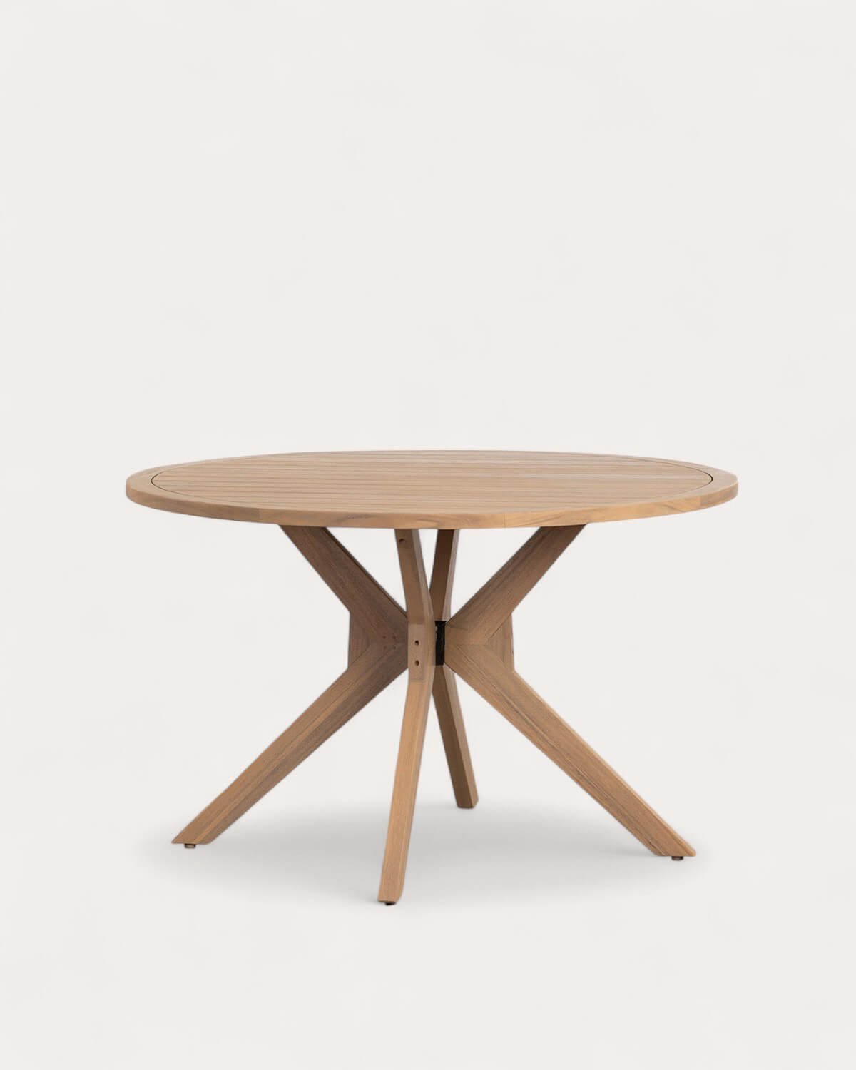 Mesa Redonda de Exterior de Madera de Acacia (Ø120 cm) Mirla, imagen de galería 1