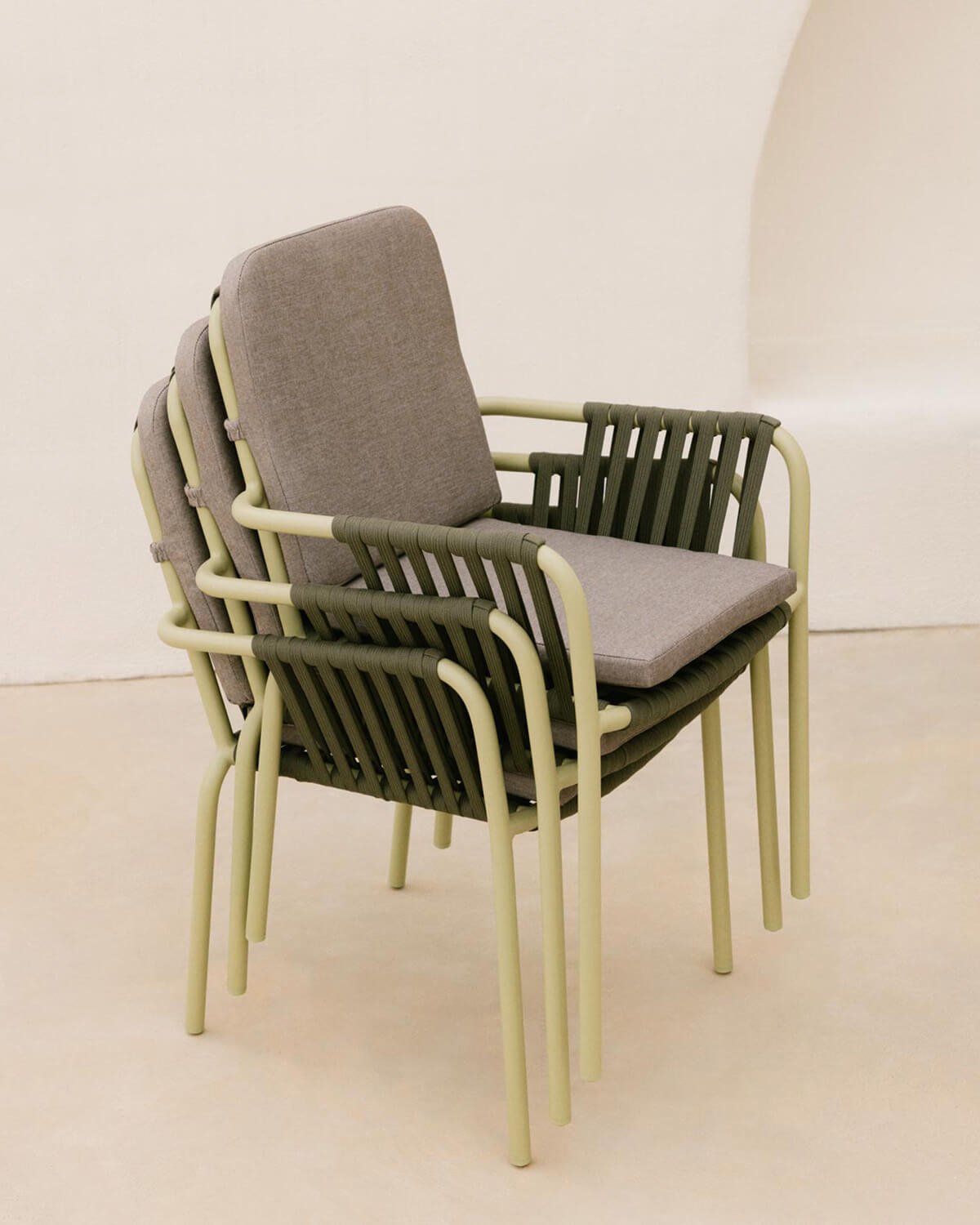 Silla de Exterior en Aluminio y Cuerda Drian, imagen de galería 3