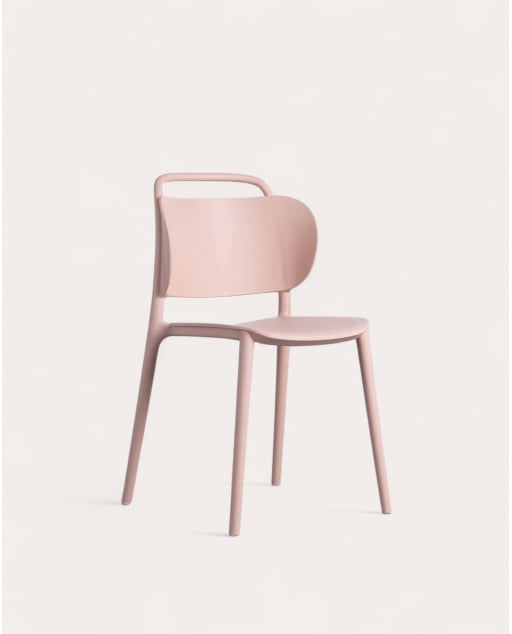 Silla de Exterior en Polipropileno Kole - Rosa Nude