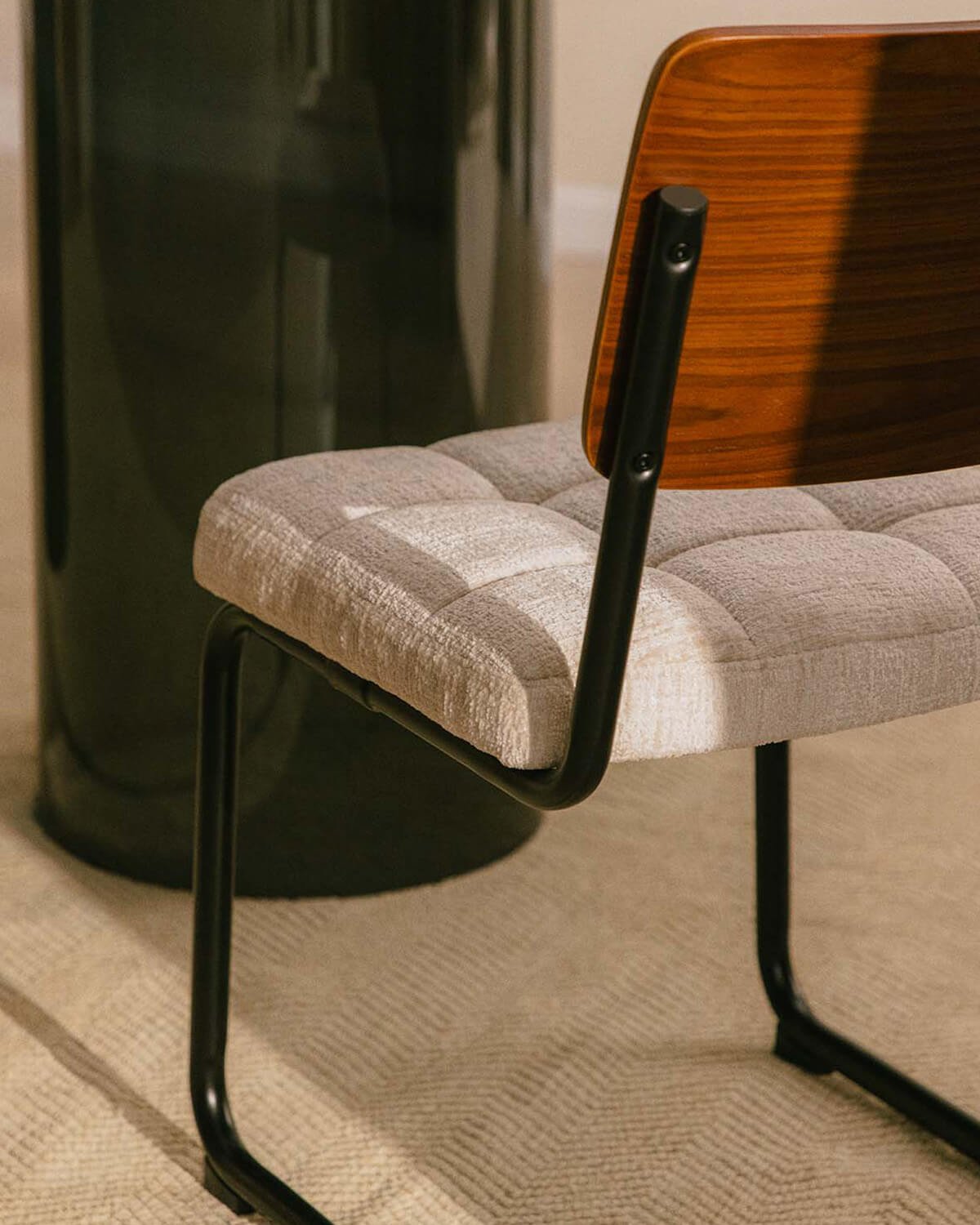 Silla de Comedor de Madera y Tela Cuba, imagen de galería 3