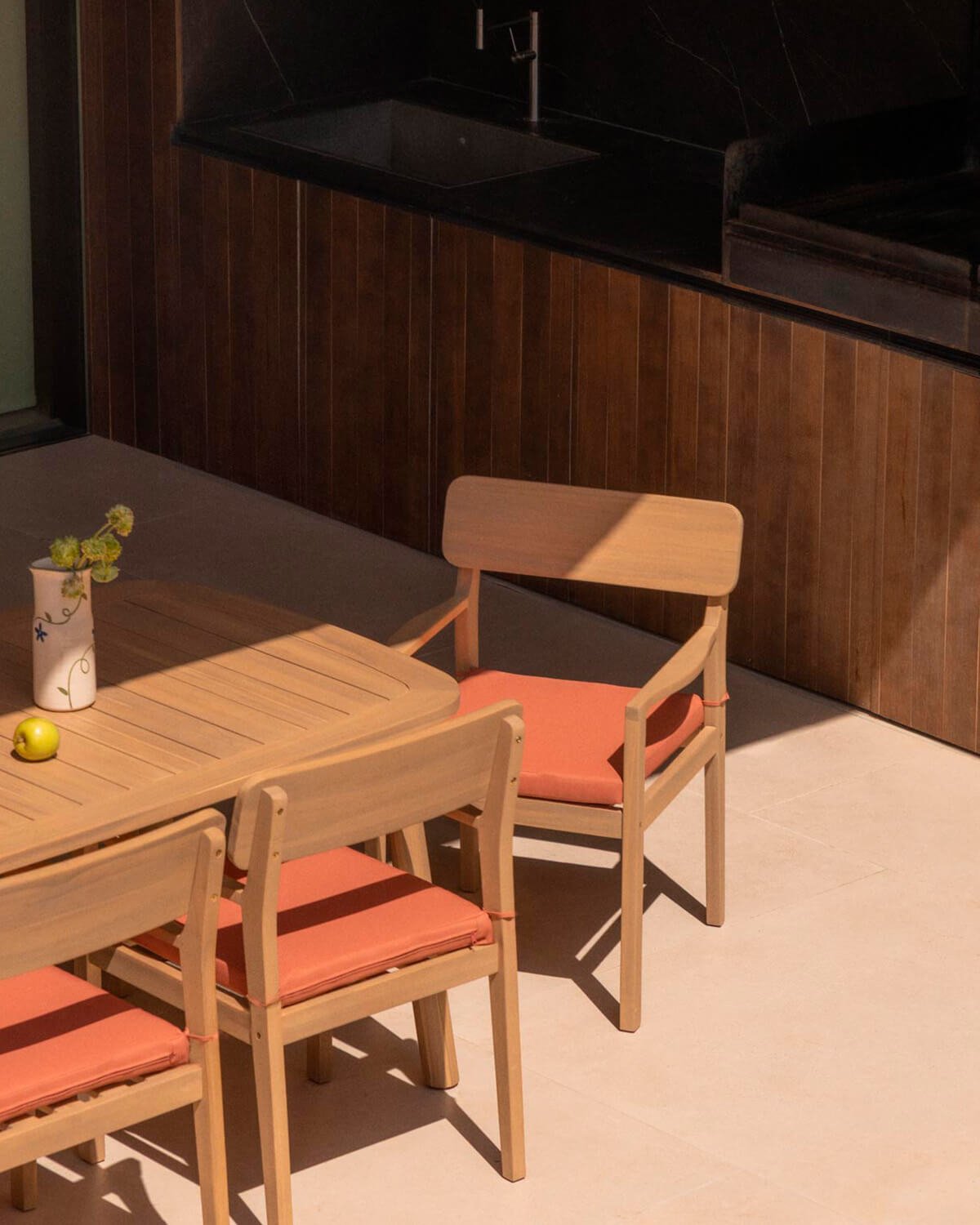 Pack 2 Sillas de Exterior con Reposabrazos de Madera de Acacia Marla, imagen de galería 2