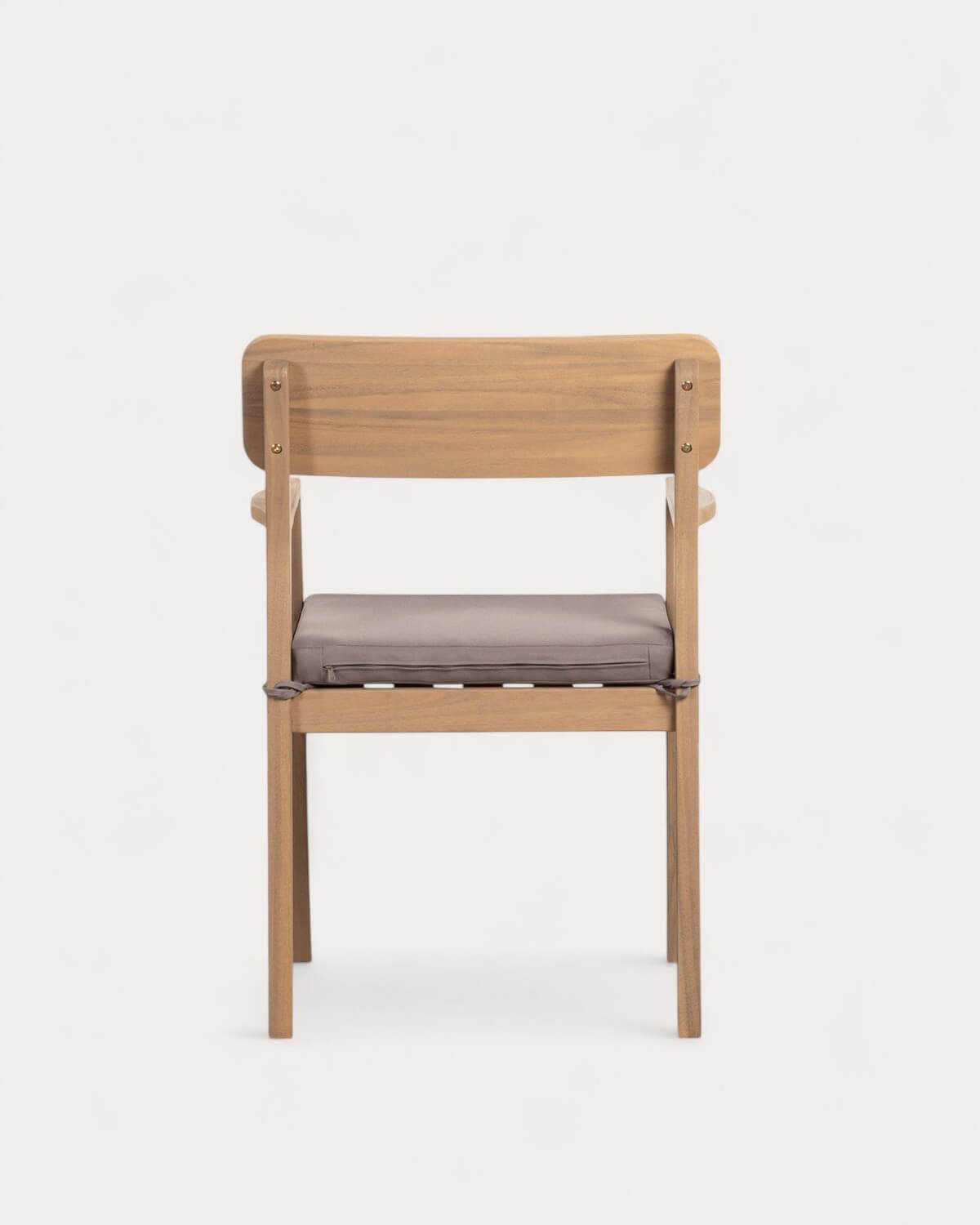 Pack 4 Sillas de Exterior con Reposabrazos de Madera de Acacia Marla, imagen de galería 5