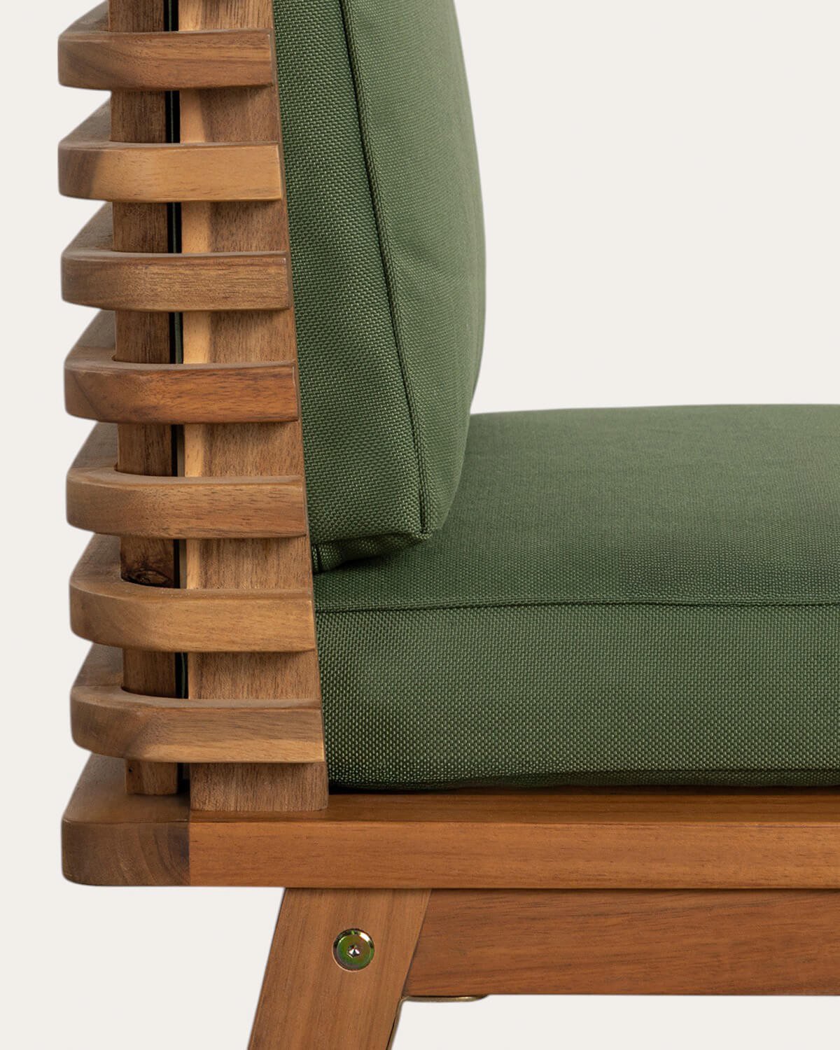 Silla de Exterior de Madera de Acacia con Cojines de Tela Hazan, imagen de galería 6