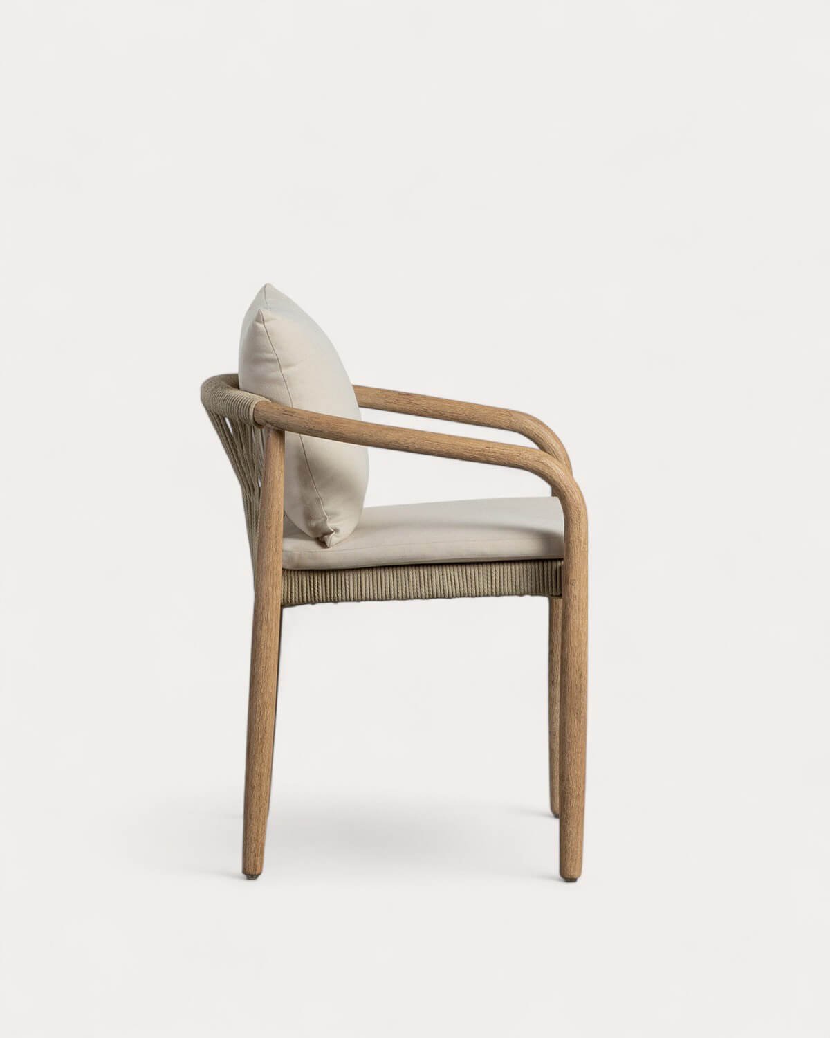 Silla de Exterior de Madera de Acacia con Cojín Loli, imagen de galería 2