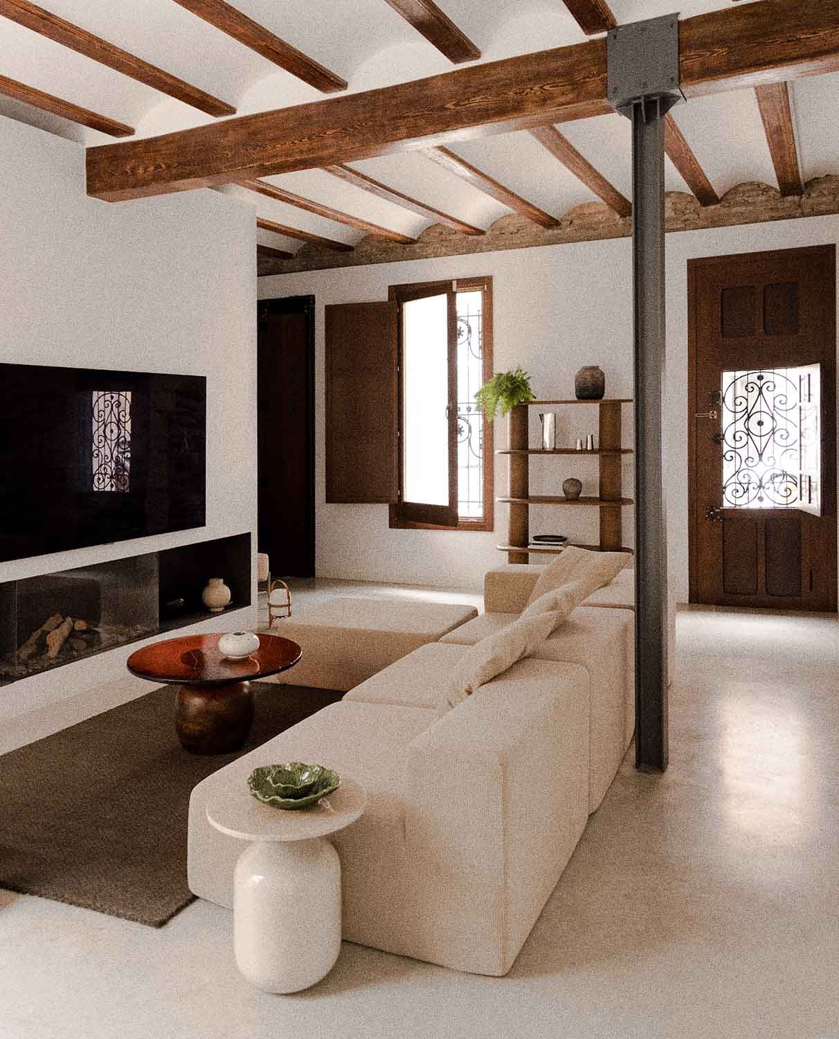 Sofá 3 Piezas Esquinero con 2 Sillones y Puff de Pana Envasado al Vacío Grecia, imagen de galería 2