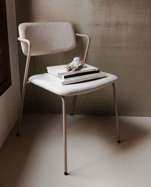 Silla de Comedor de Terciopelo y Tela Irun