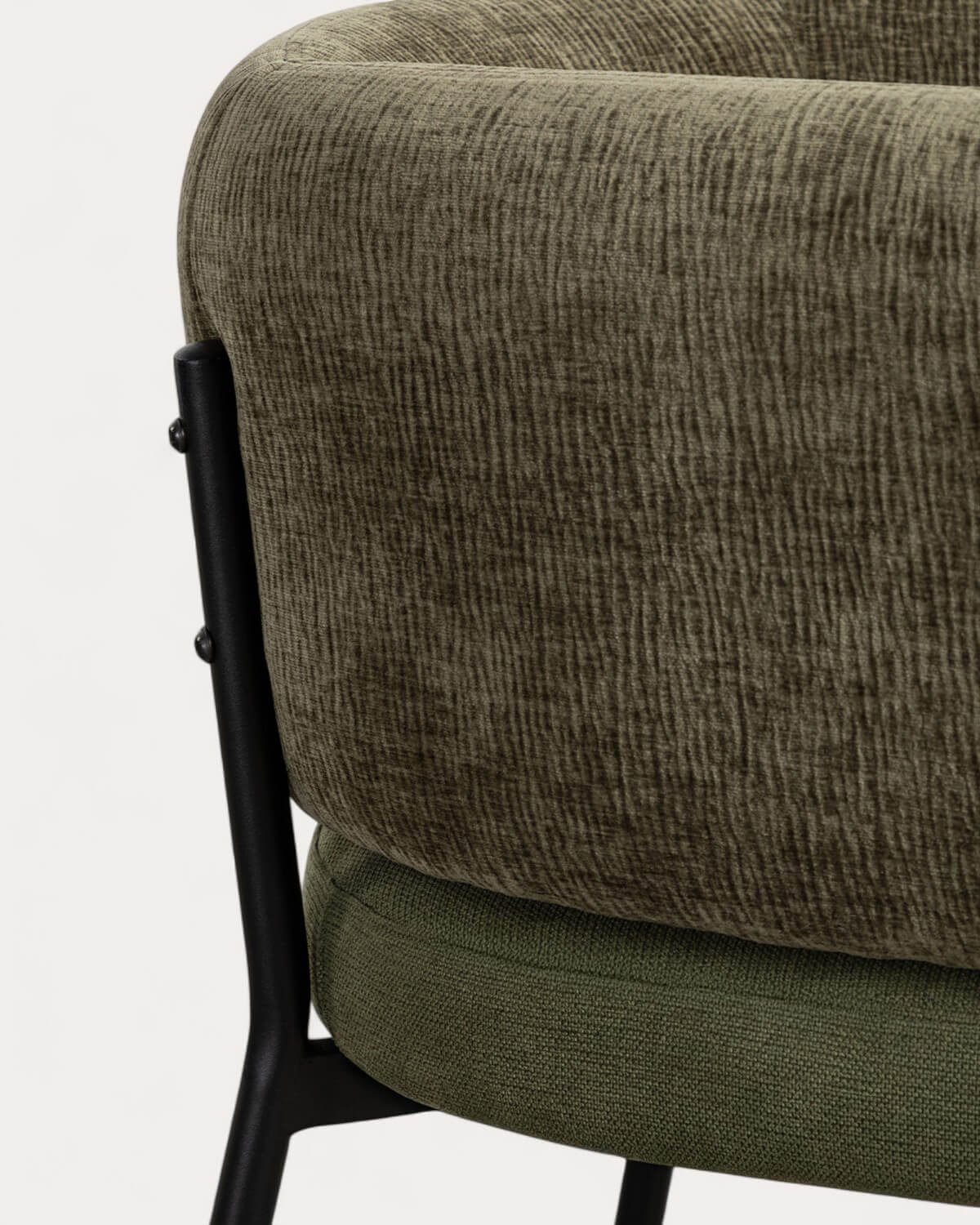 Silla de Comedor de Tela y Metal Hades, imagen de galería 6