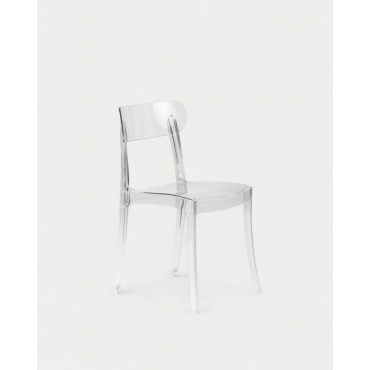 Pack 4 Sillas de Exterior de Policarbonato Arlet Transparente - The Masie
