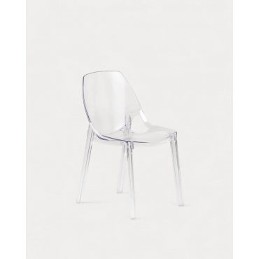Pack 2 Sillas de Exterior de Policarbonato Piaris Transparente - The Masie