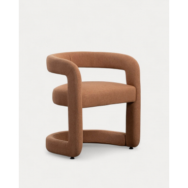 Pack 2 Sillas de Comedor de Tela Winsi Naranja Terra - The Masie