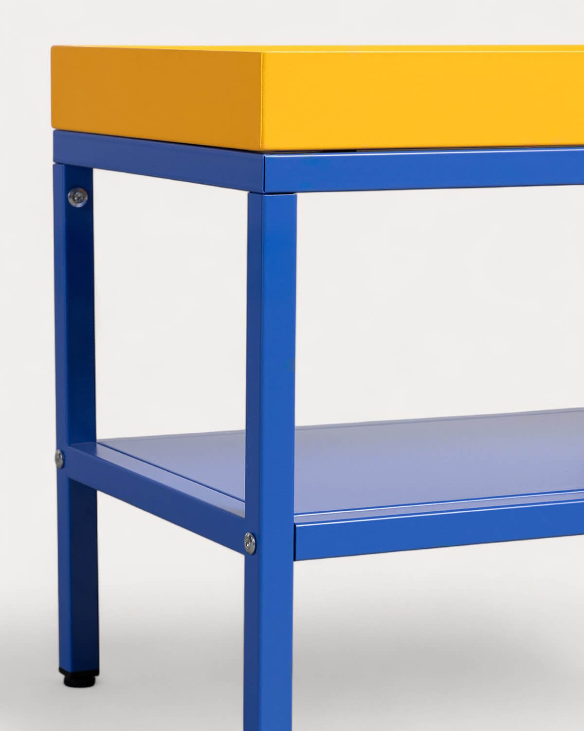 Banco Zapatero con Almacenaje 100x30 cm de Acero Laminado Bruck, imagen de galer&iacute;a 6