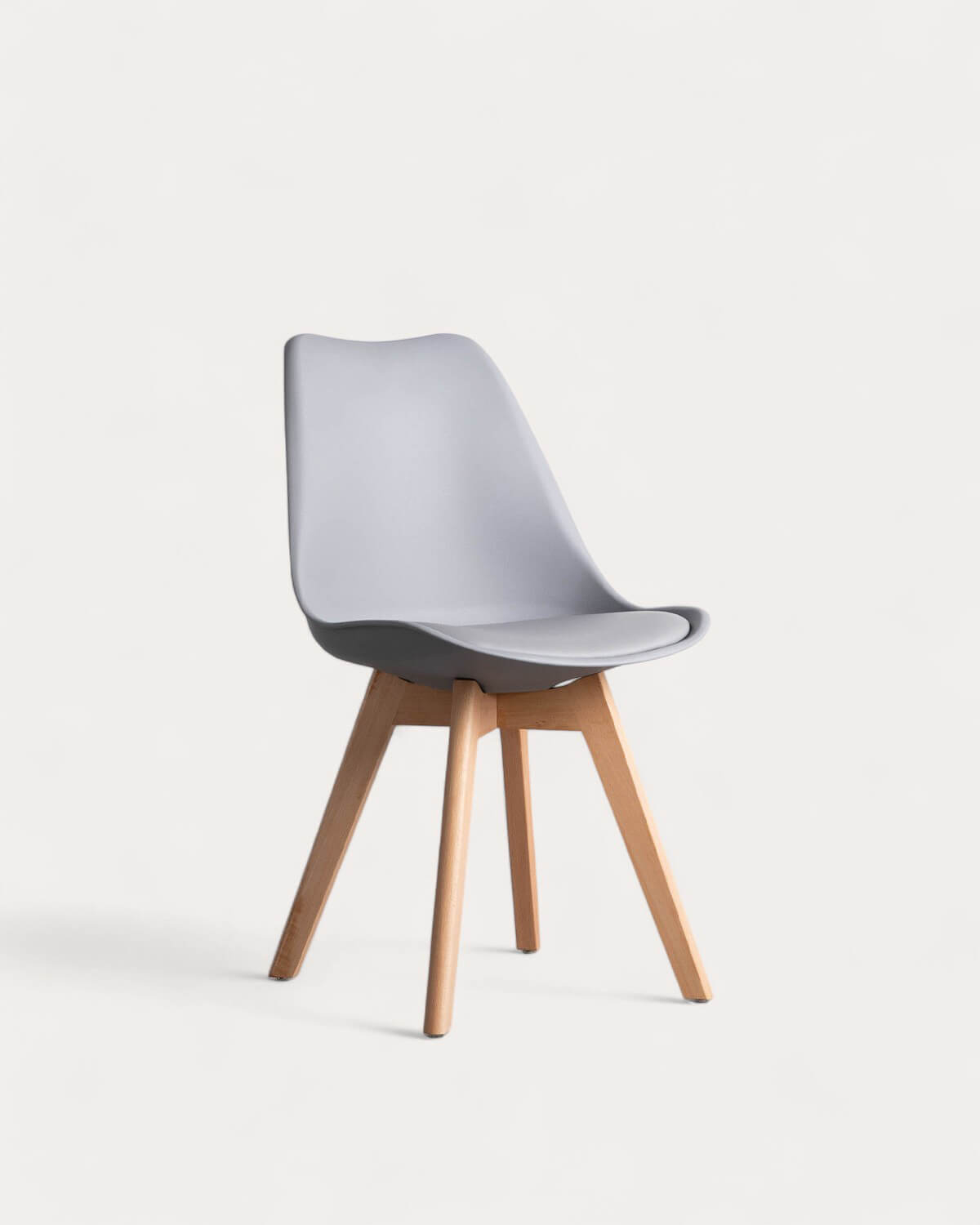 Pack 4 Sillas de Comedor de Polipropileno y Madera Fine Freya, imagen de galería 1