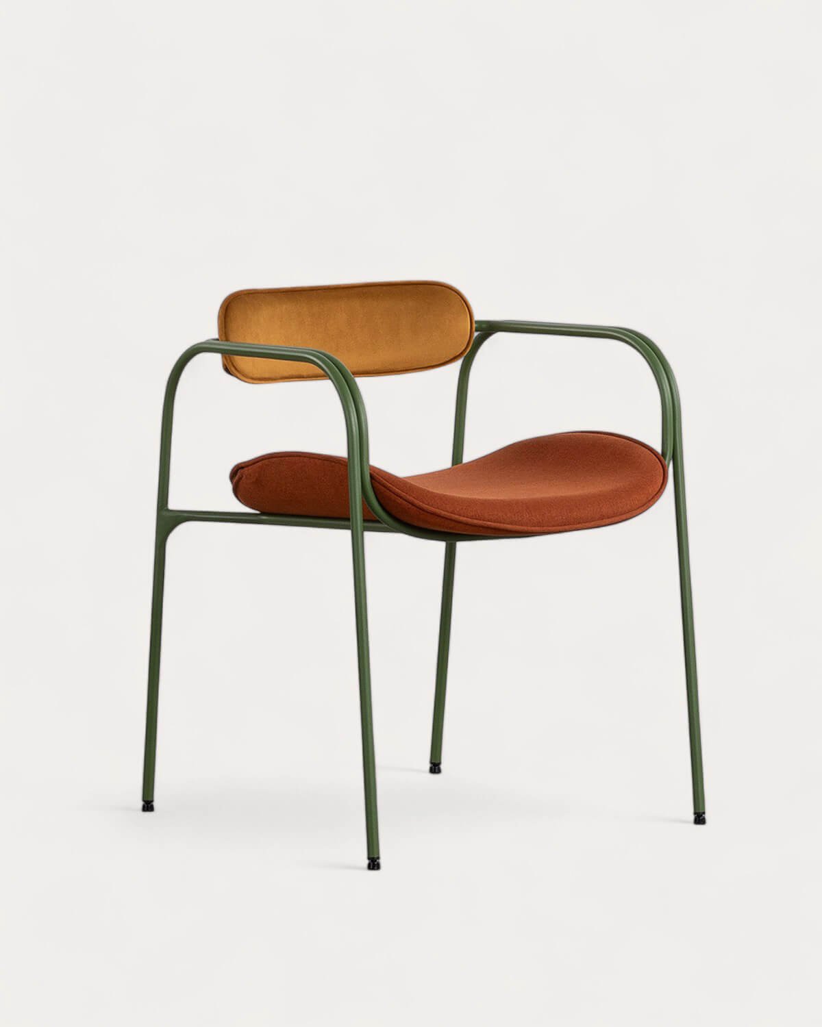 Pack 4 Sillas de Comedor con Reposabrazos de Terciopelo y Tela Ilan, imagen de galería 1