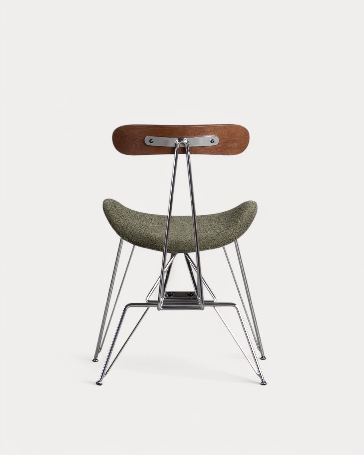 Silla de Comedor de Tela y Madera Brunela, imagen de galería 5