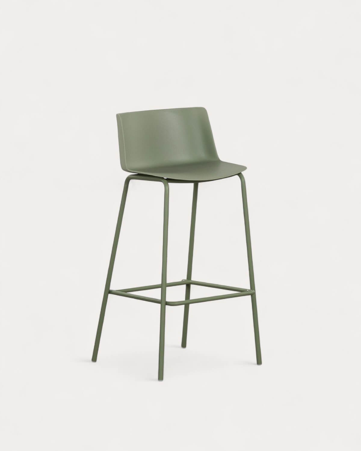 Taburete Alto de Exterior de Polipropileno y Metal (74 cm) Meivy, imagen de galería 1
