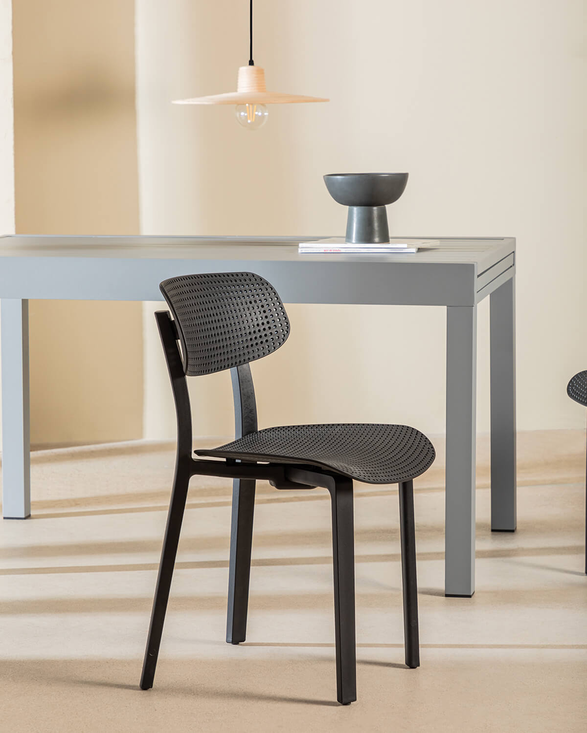 Pack 2 Sillas de Comedor de Polipropileno Dasi Rejilla, imagen de galería 2