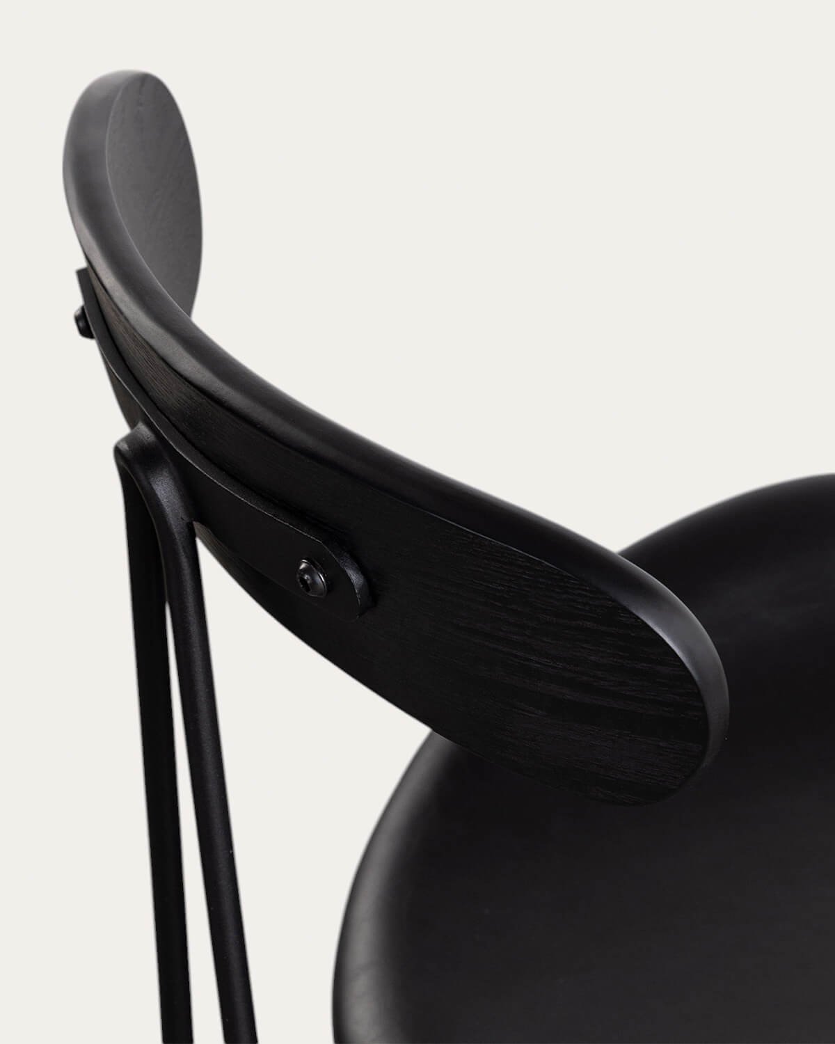 Silla de Comedor de Polipiel y Madera Brunela, imagen de galería 6