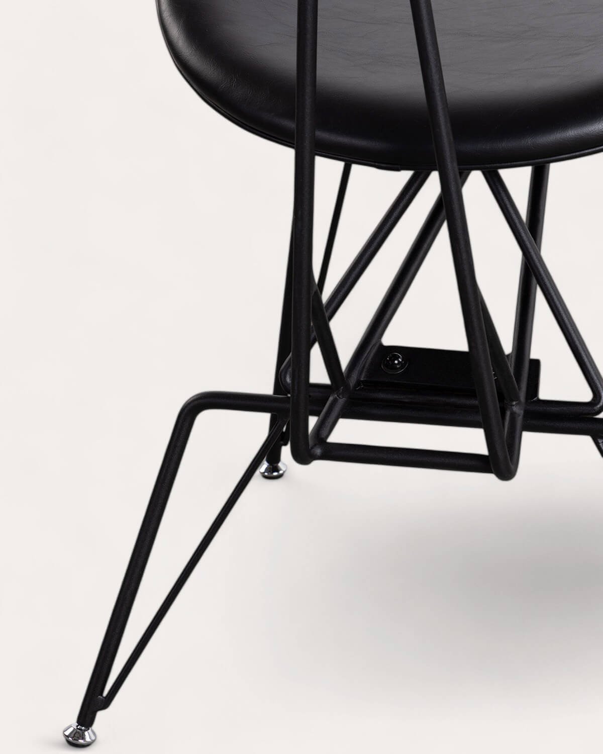 Silla de Comedor de Polipiel y Madera Brunela, imagen de galería 8