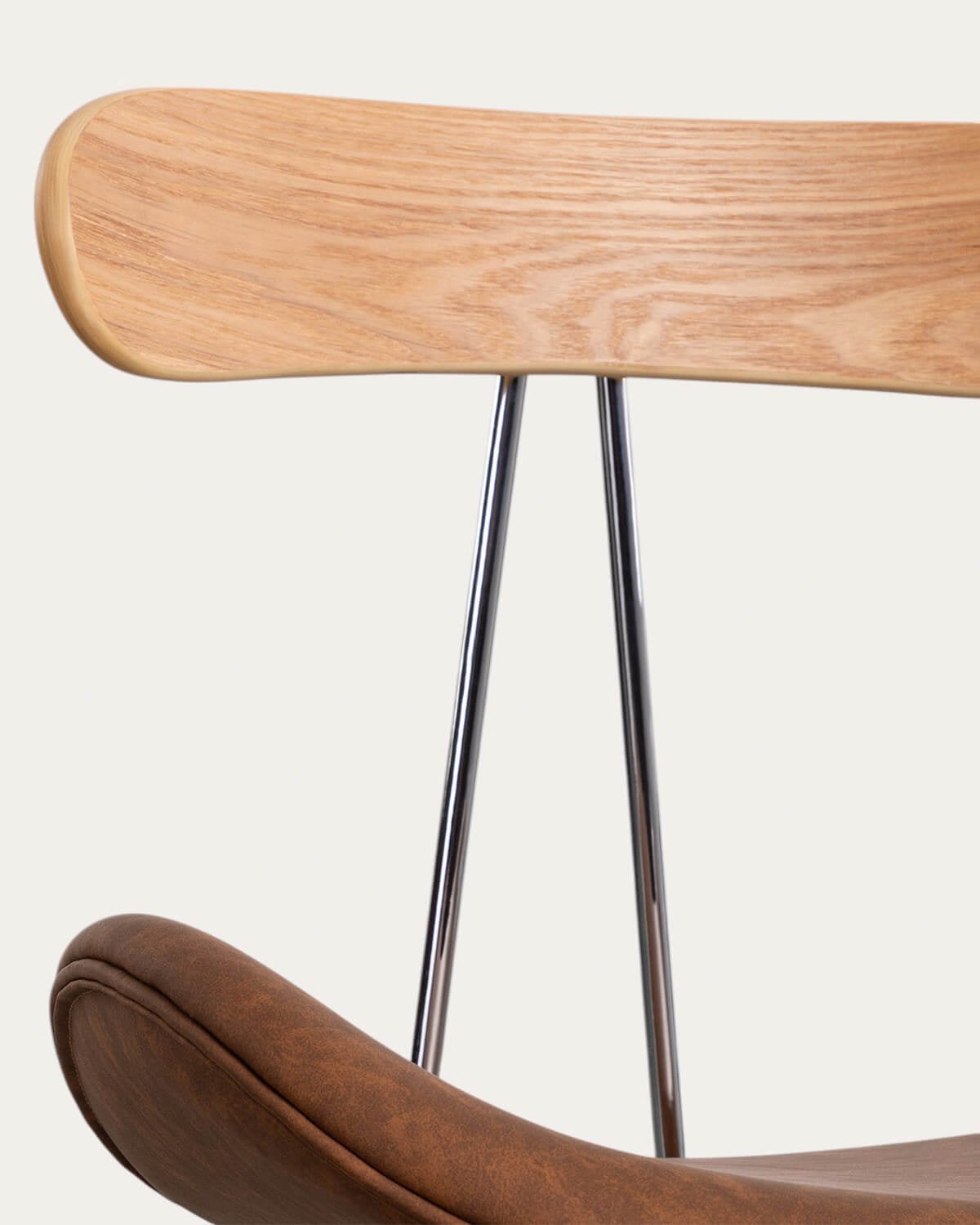 Silla de Comedor de Polipiel y Madera Brunela, imagen de galer&iacute;a 7