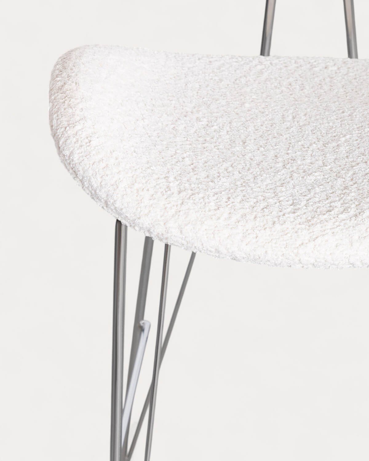 Taburete Alto de Tela y Madera (76,5 cm) Brunela, imagen de galería 5