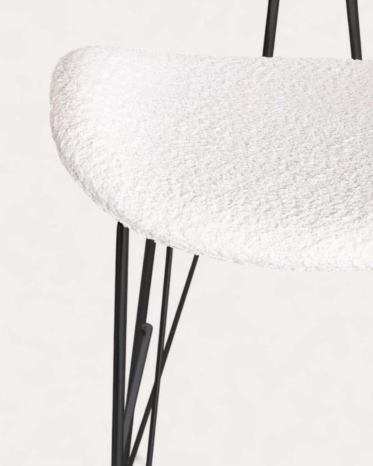 Pack 2 Taburetes Altos de Tela y Madera (76,5 cm) Brunela, imagen de galer&iacute;a 6