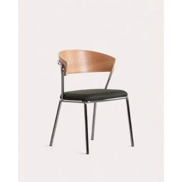 Pack 4 Sillas de Comedor de Madera y Metal Arua Verde Nori - The Masie