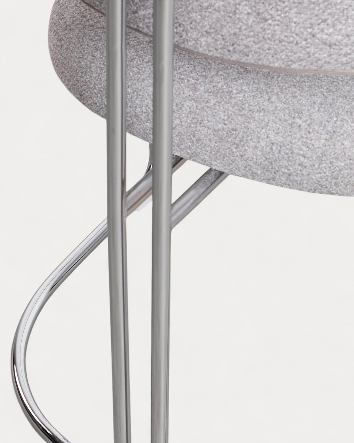 Silla de Comedor de Tela y Metal Petra, imagen de galería 6