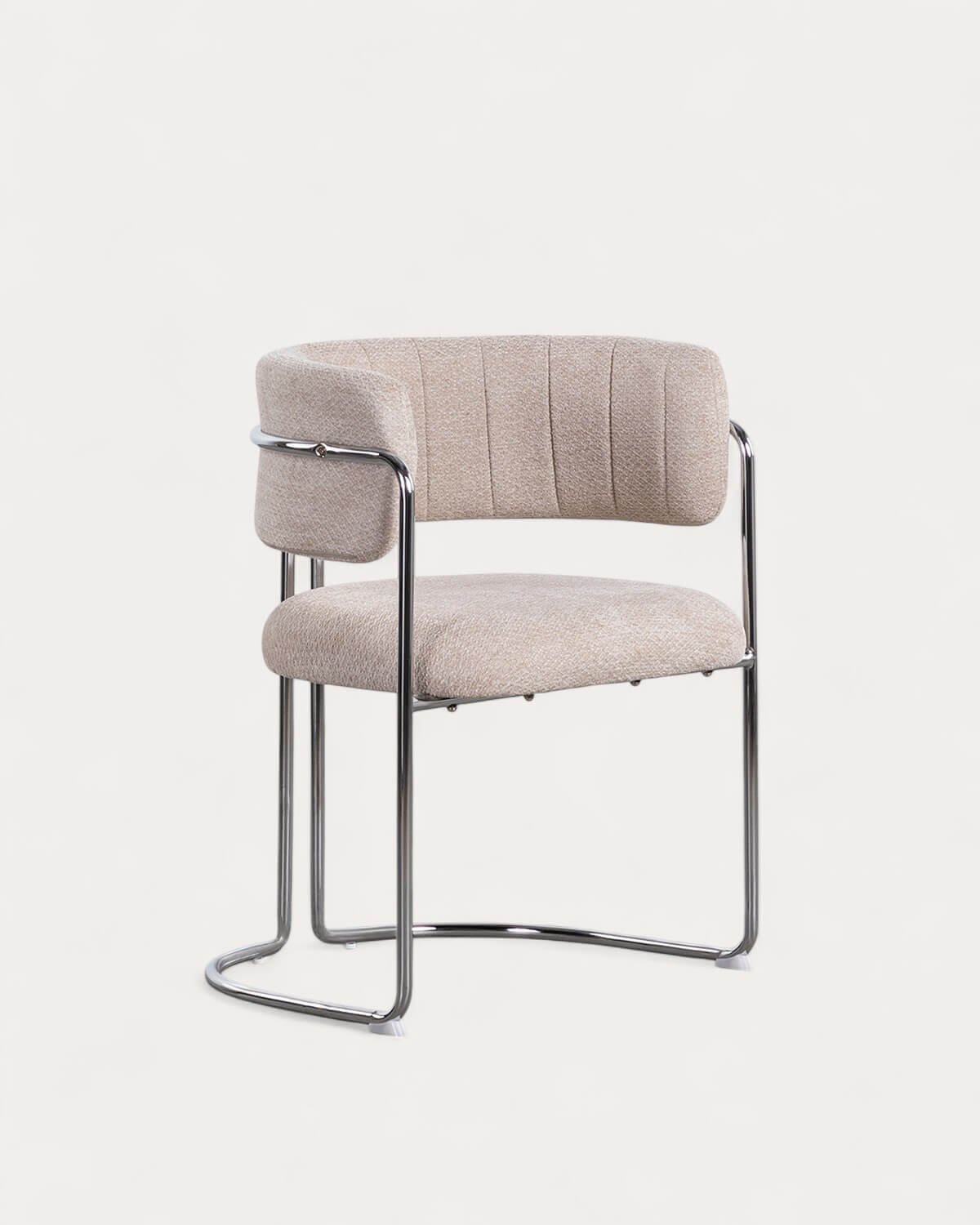 Silla de Comedor de Tela y Metal Petra, imagen de galer&iacute;a 1