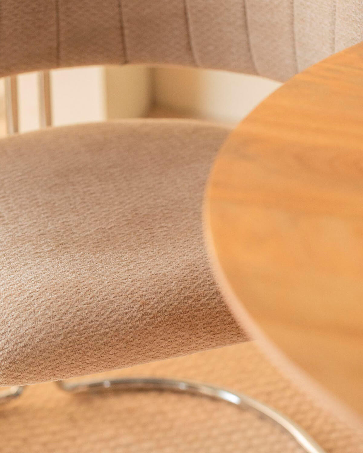 Silla de Comedor de Tela y Metal Petra, imagen de galer&iacute;a 3