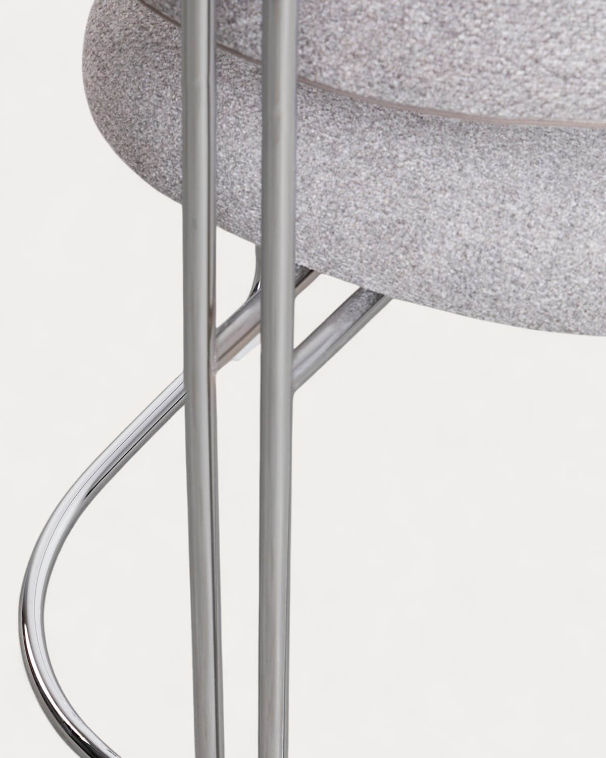 Pack 2 Sillas de Comedor de Tela y Metal Petra, imagen de galería 6