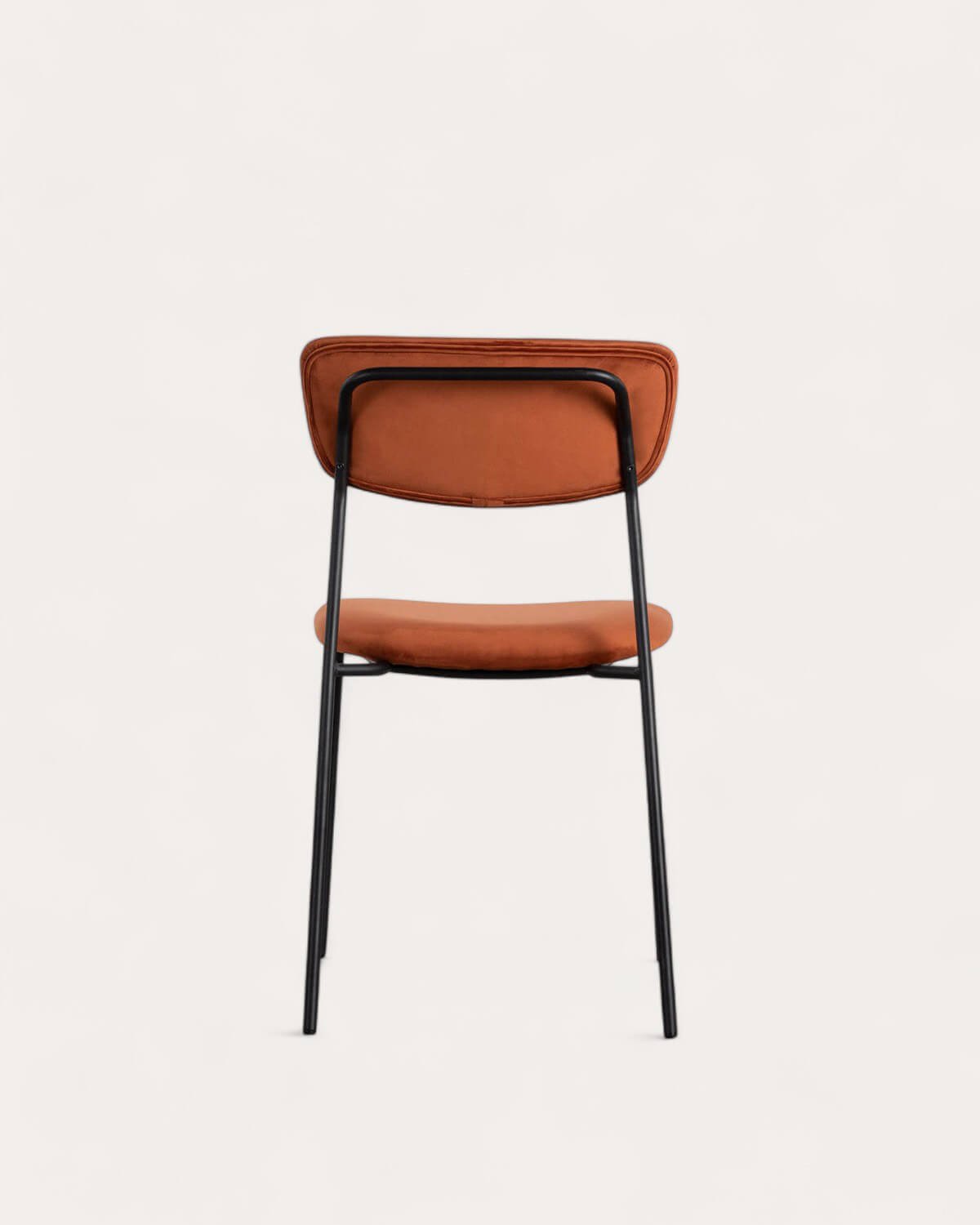 Silla de Comedor de Metal y Terciopelo Morgan, imagen de galería 4