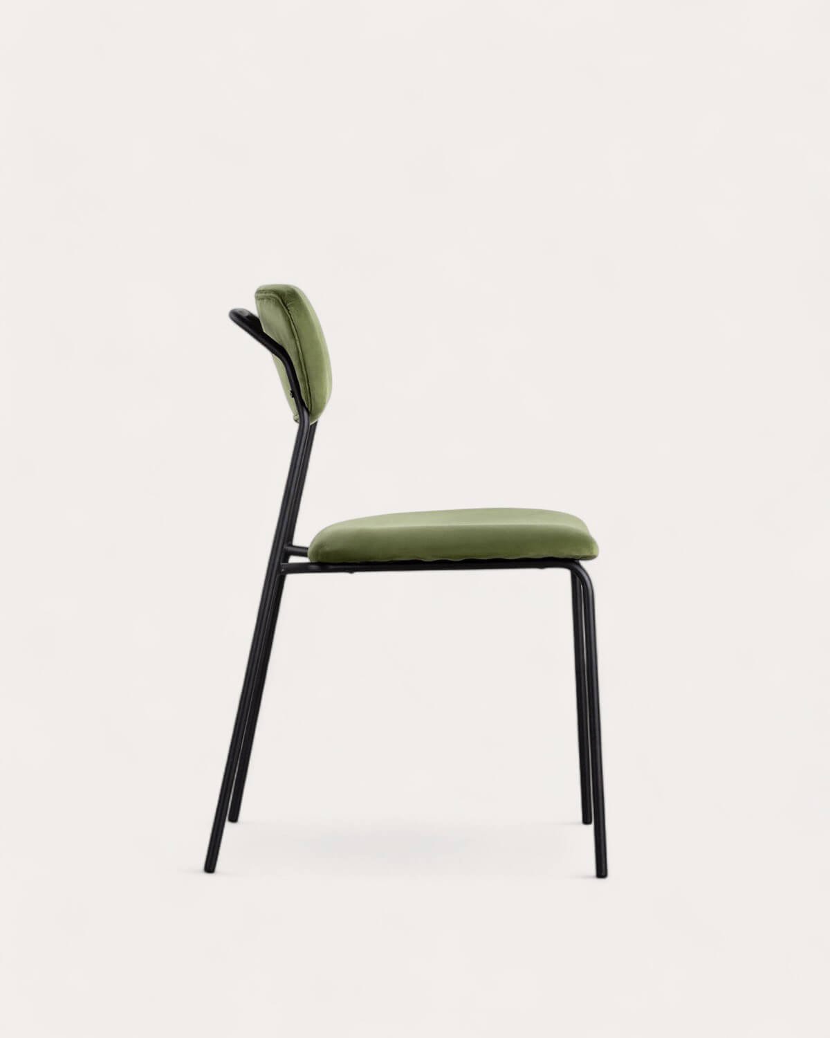 Silla de Comedor de Metal y Terciopelo Morgan, imagen de galería 5