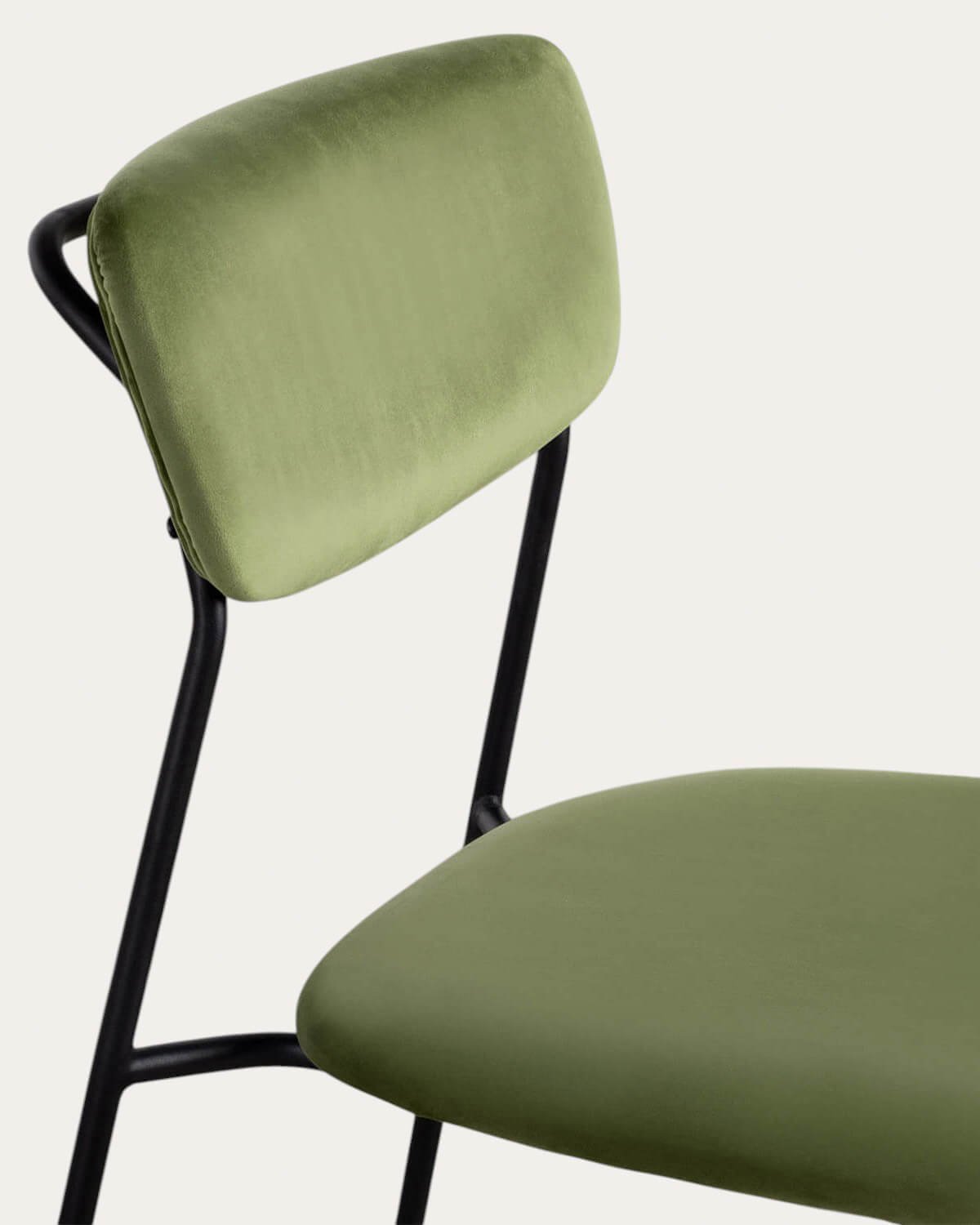 Silla de Comedor de Metal y Terciopelo Morgan, imagen de galería 6