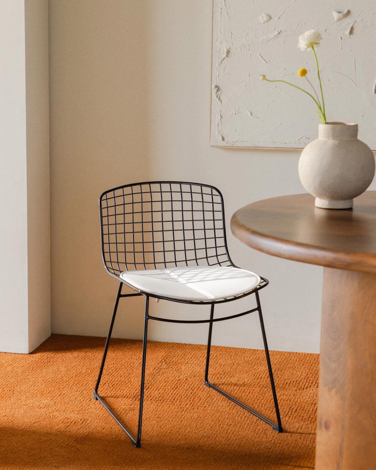 Silla de Comedor de Metal Aras Respaldo Bajo, imagen de galería 2