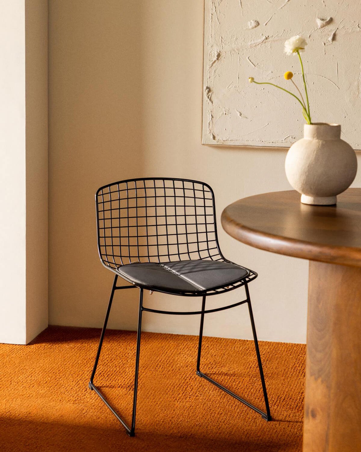 Silla de Comedor de Metal Aras Respaldo Bajo, imagen de galería 2