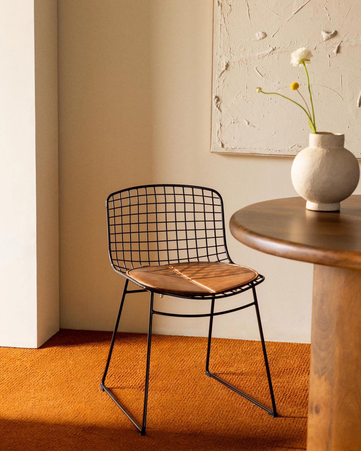 Silla de Comedor de Metal Aras Respaldo Bajo, imagen de galería 2