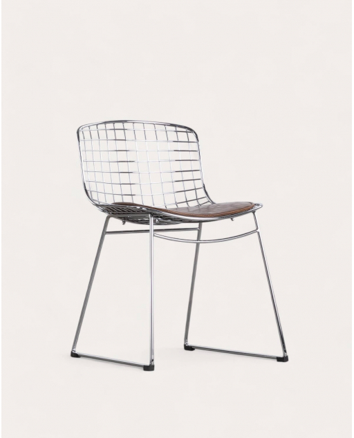 Silla de Comedor de Metal Aras Respaldo Bajo