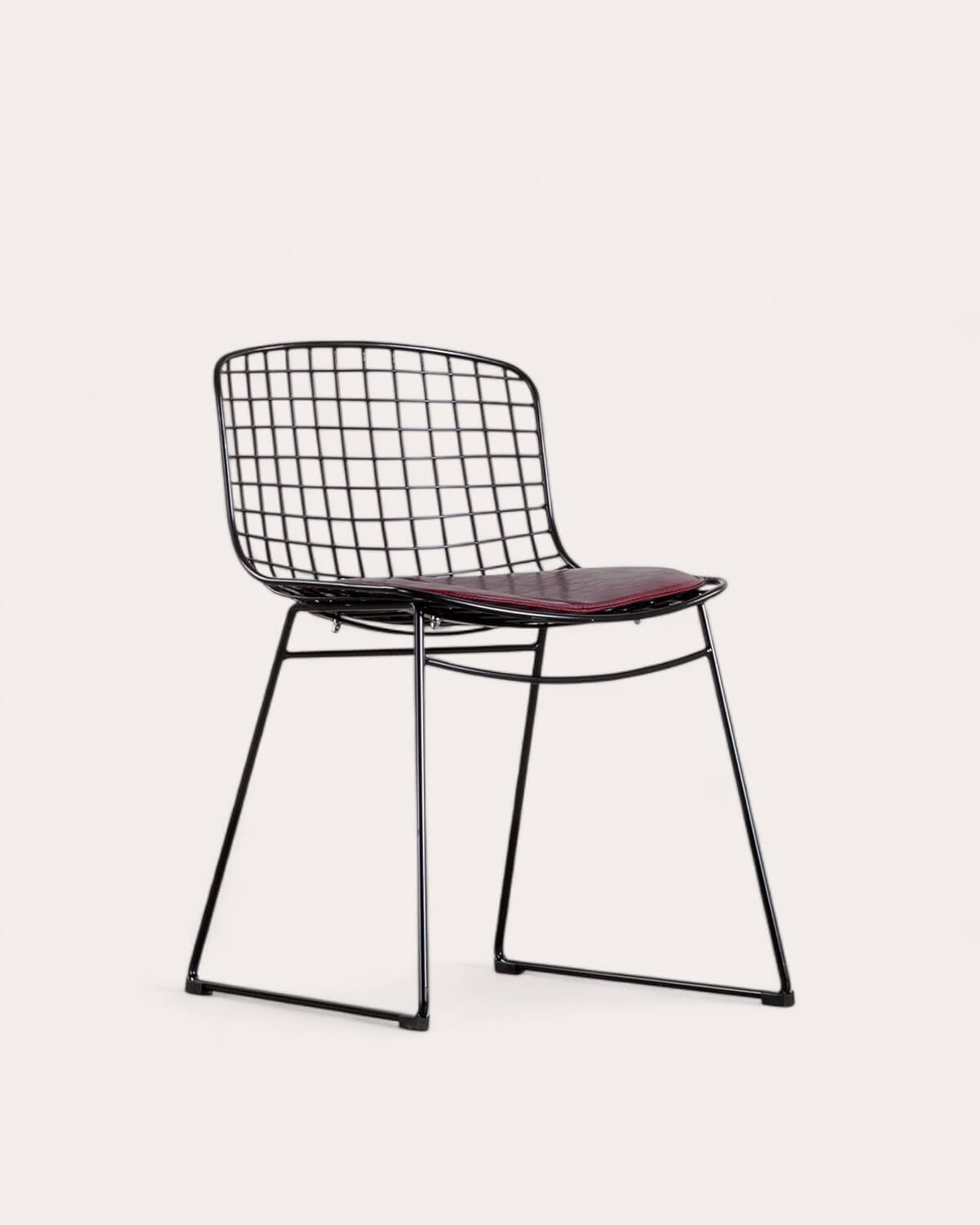 Silla de Comedor de Metal Aras Respaldo Bajo, imagen de galería 1