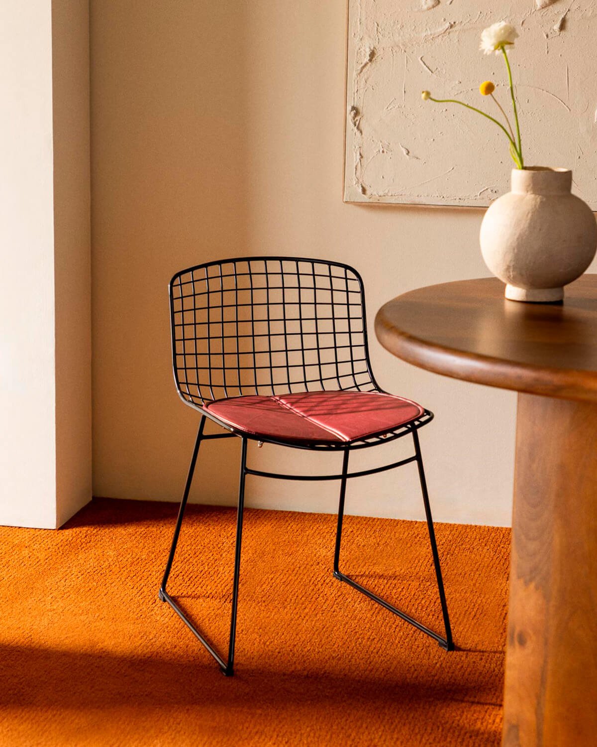 Silla de Comedor de Metal Aras Respaldo Bajo, imagen de galería 2