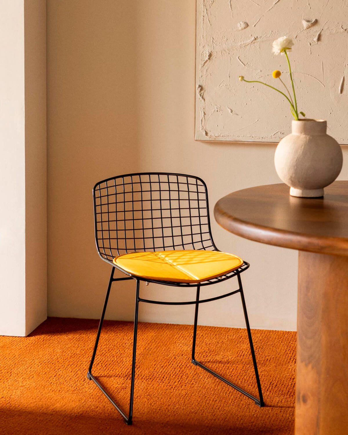 Silla de Comedor de Metal Aras Respaldo Bajo, imagen de galería 2