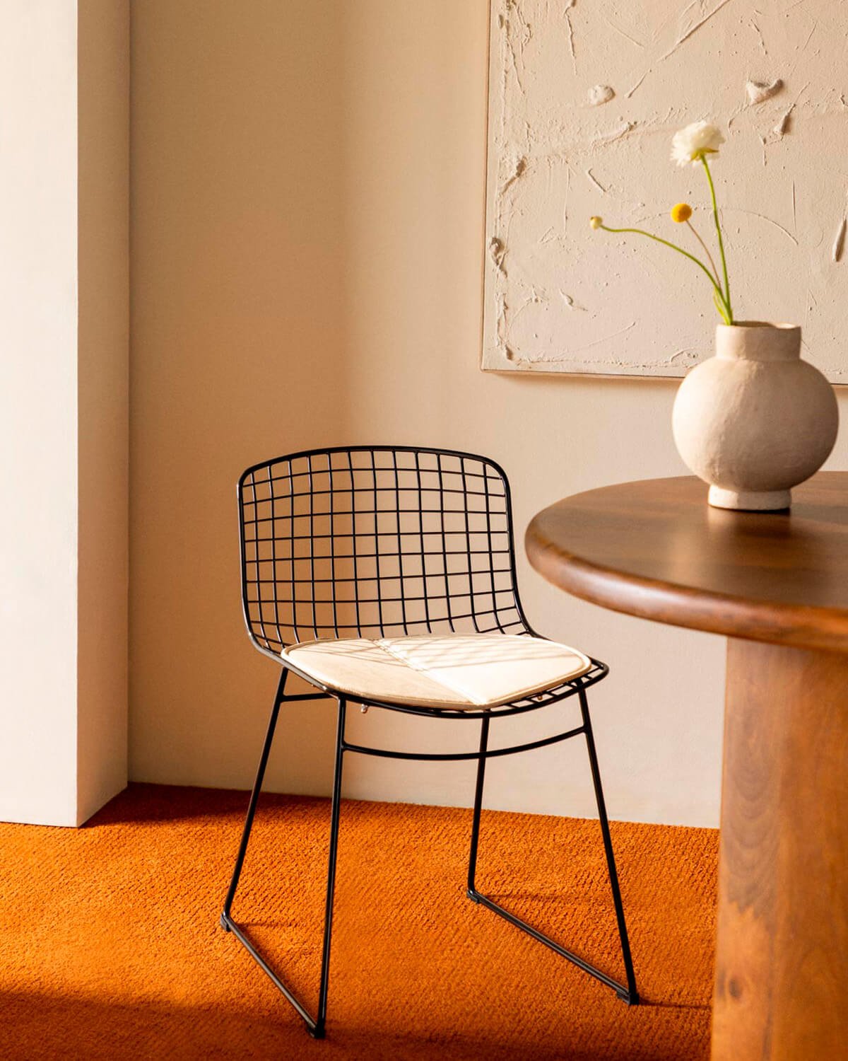 Silla de Comedor de Metal Aras Respaldo Bajo, imagen de galería 2