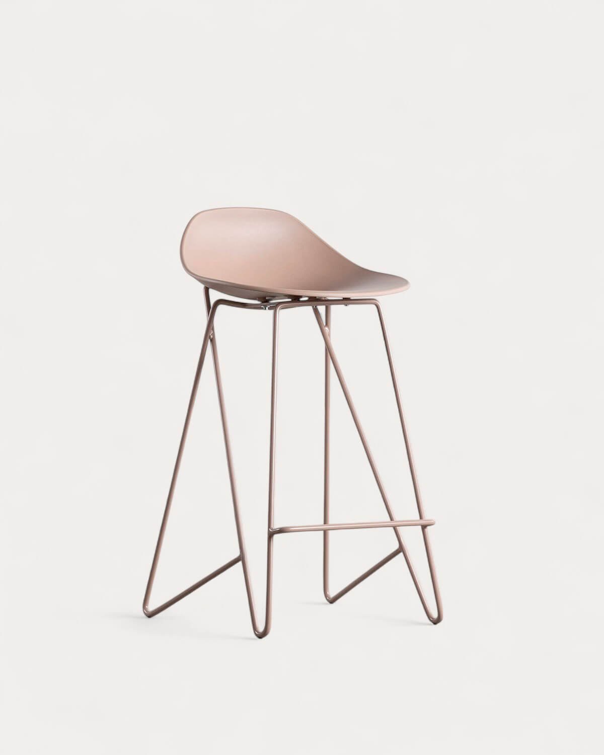 Taburete Alto de Polipropileno y Metal (67 cm) Paris, imagen de galería 1