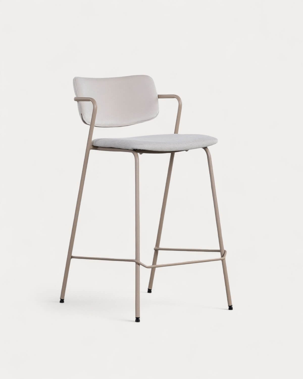 Taburete Alto de Terciopelo y Tela (65 cm) Irun, imagen de galer&iacute;a 1