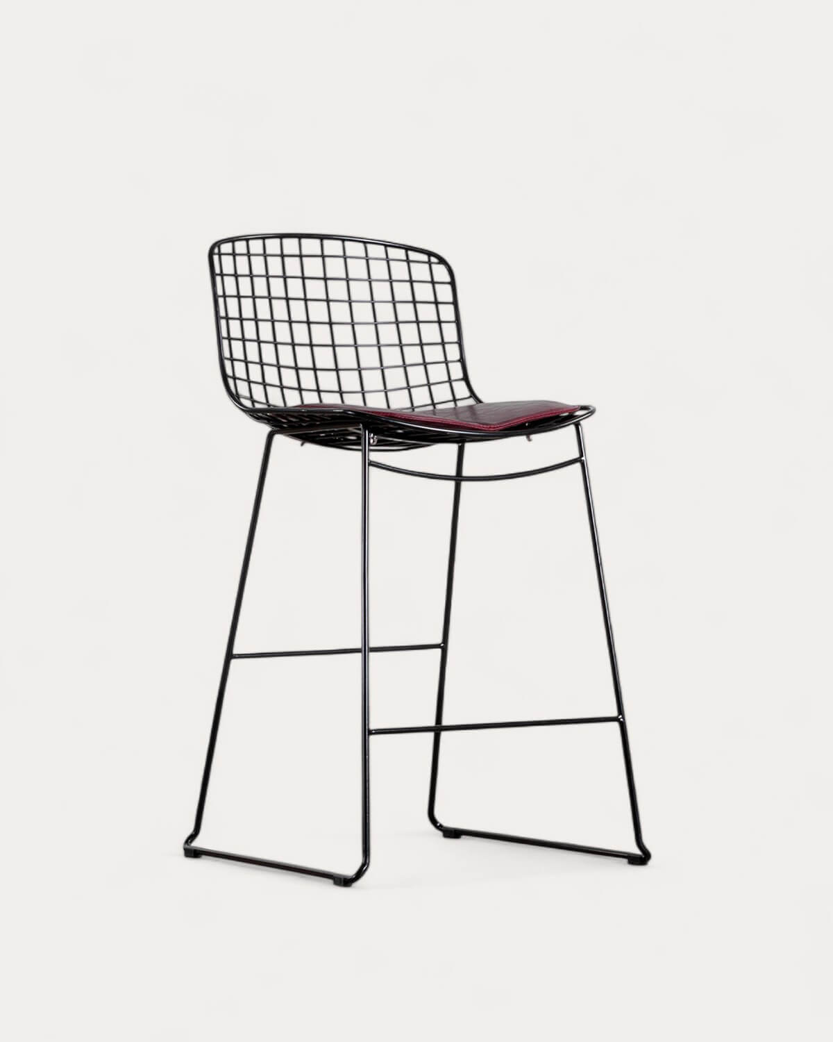 Taburete Alto de Metal (66 cm) Respaldo Bajo Aras , imagen de galería 1