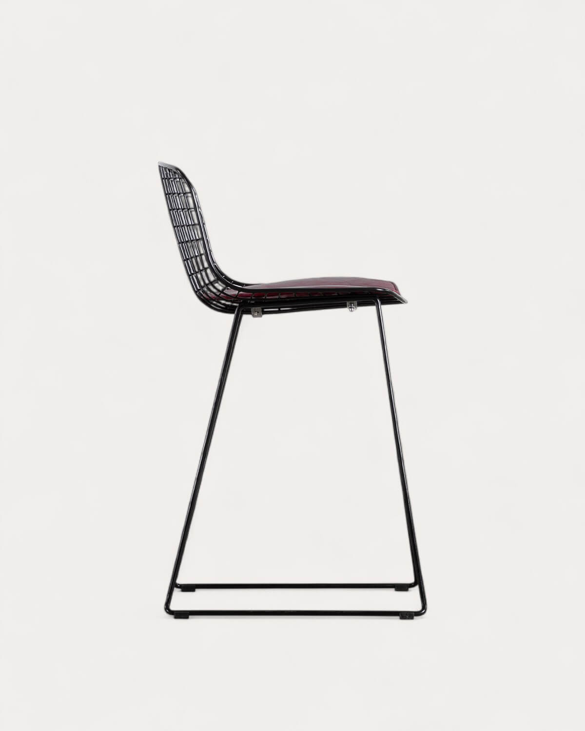 Taburete Alto de Metal (66 cm) Respaldo Bajo Aras , imagen de galería 2