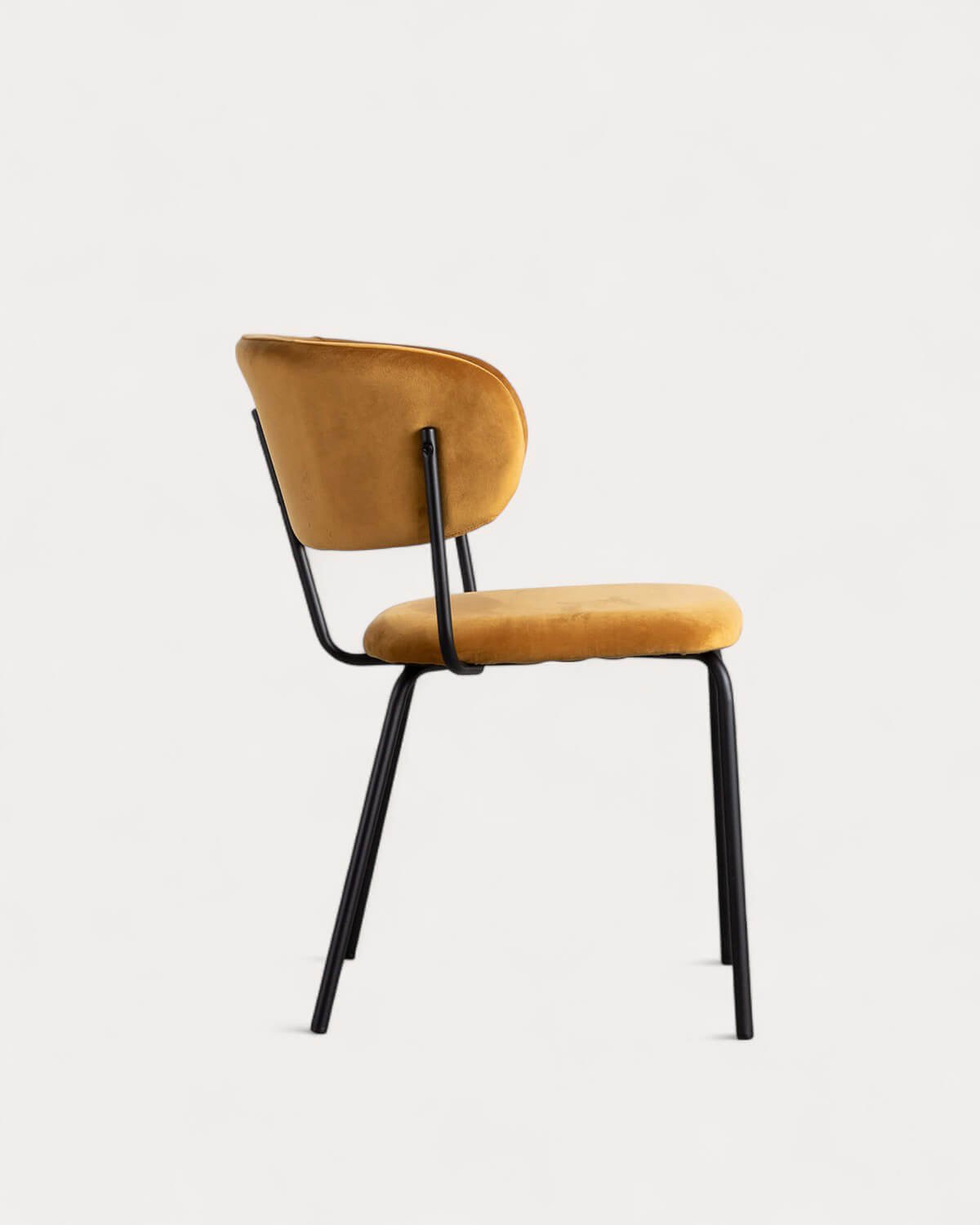 Silla de Comedor de Terciopelo y Metal Bonse, imagen de galería 4