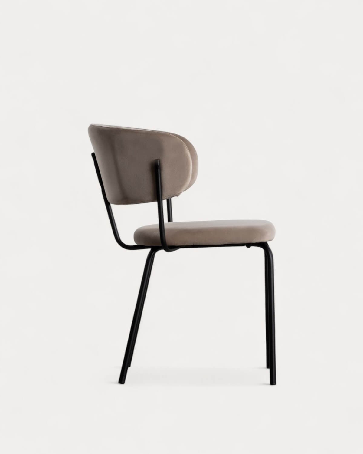 Silla de Comedor de Terciopelo y Metal Bonse, imagen de galería 4